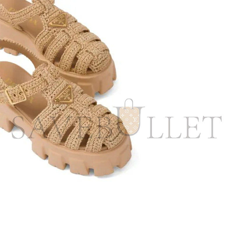 Pra*a MONOLITH RAFFIA SANDALS 1X138N
